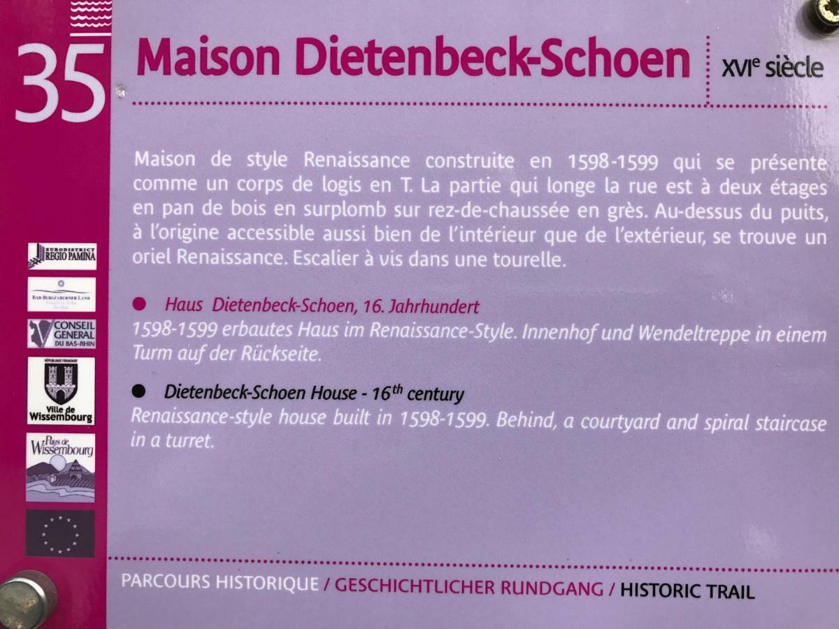 Maison Dietenbeck Wissembourg Eksteriør billede